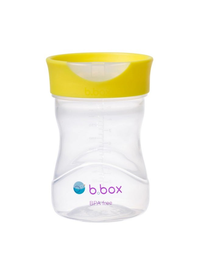 Toddler Training Cup: Free Flow Opening, Great Transition From Sippy Cup To Big Kid Cup. Bpa Free, Dishwasher Safe. Ages 12+ Months (Lemon, 8Oz)