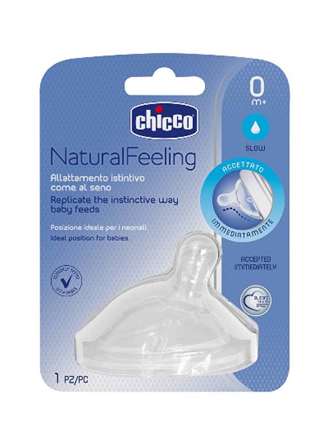 NaturalFeeling Teat Regular Flow Silicone 0M+ 1Pc