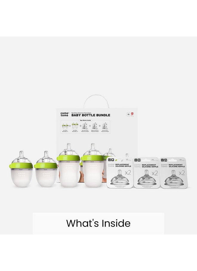 Baby Bottle Bundle, Green, (7 Piece Set)