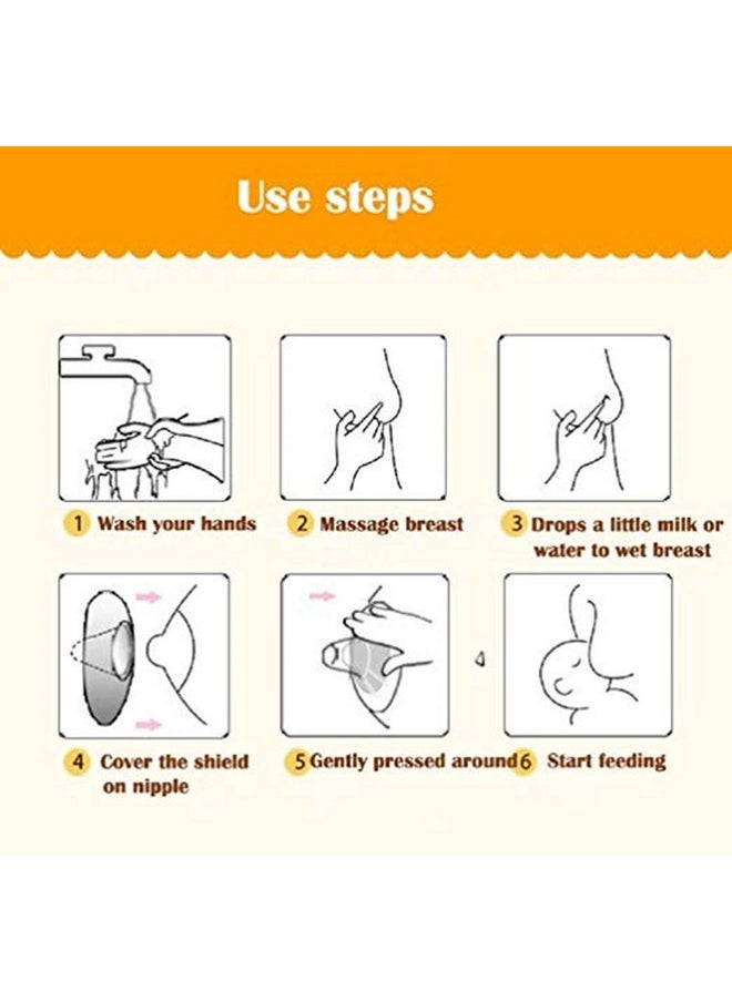Nipple Shield Contact Nippleshield For Breastfeeding With Latch Difficulties Or Flat Or Inverted Nipples, Non-Toxic (1 Pack)