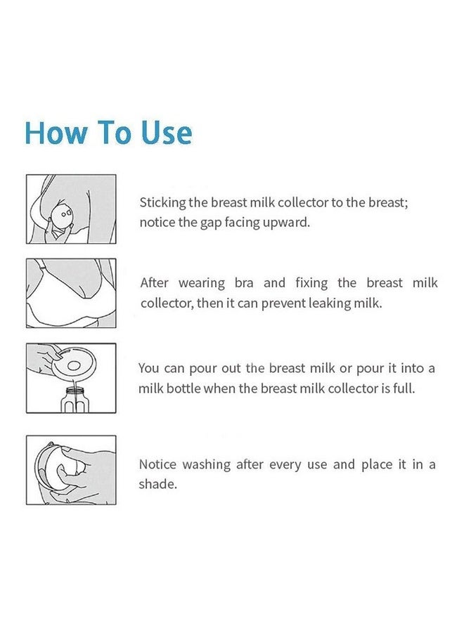 Breast Milk Leaking Storage Collection Shell Nursing Mom For Breastfeeding Nipple Cups Reusable Washable(2 Pack)