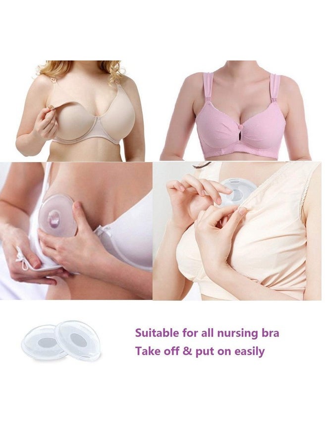 Breast Milk Leaking Storage Collection Shell Nursing Mom For Breastfeeding Nipple Cups Reusable Washable(2 Pack)