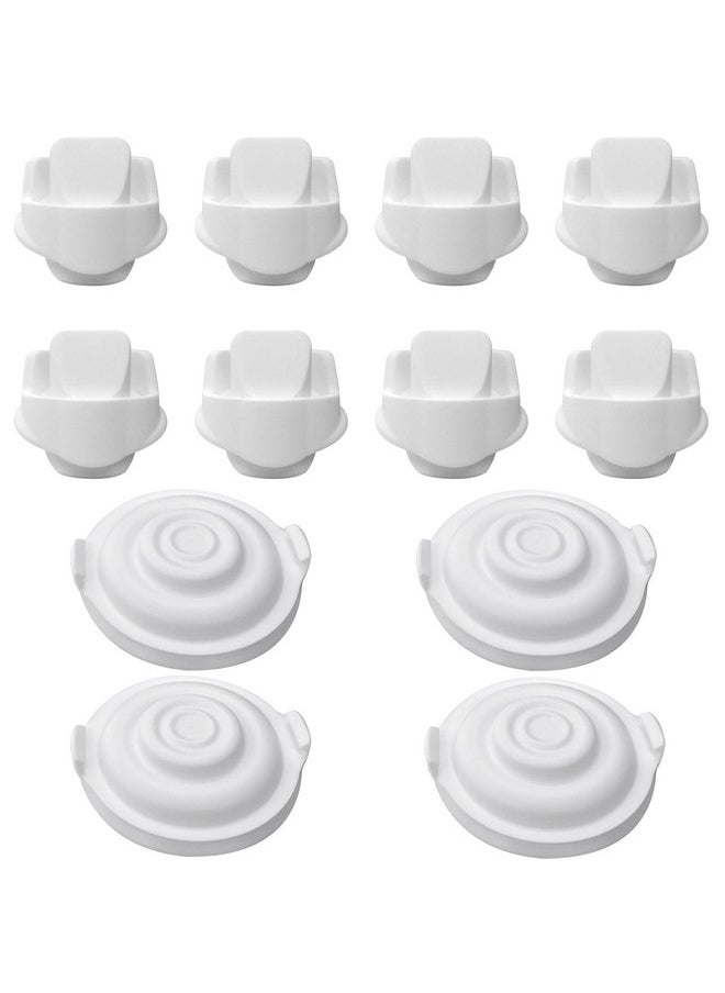 Ent 8 Duckbill Valves/Duck Bill Valve & 4 Silicone Membrane/Diaphragm Compatible With Elvie Wearable Breast Pump, Accessories Made By Durceler, Not Original Elvie Pump Parts, Total 12Pcs