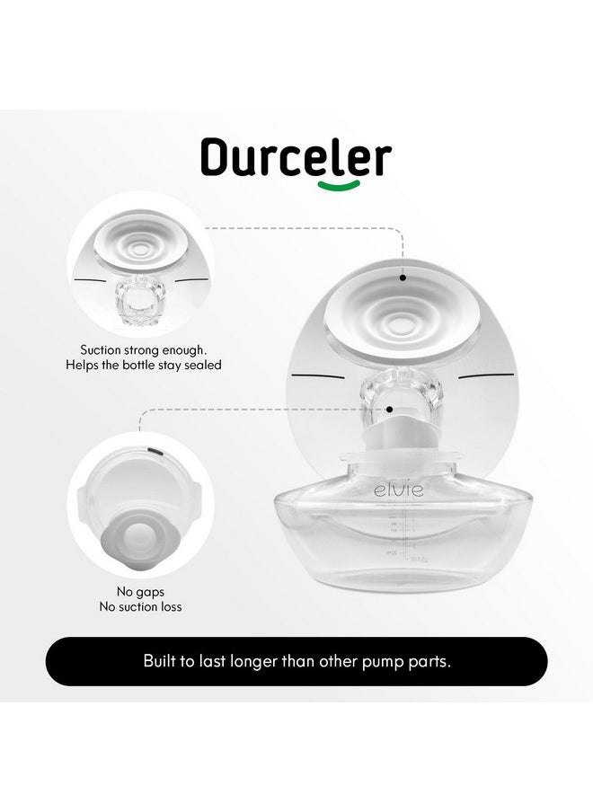 Ent 8 Duckbill Valves/Duck Bill Valve & 4 Silicone Membrane/Diaphragm Compatible With Elvie Wearable Breast Pump, Accessories Made By Durceler, Not Original Elvie Pump Parts, Total 12Pcs