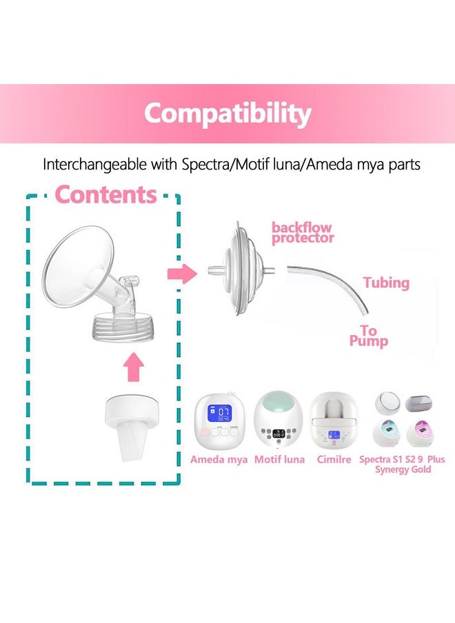 Breastpump Parts Compatible With Spectra S1 S2 9 Plus Motif Luna Ameda Mya Cimilre 15Mm Flange Valve Tube Backflow Protector Replacement Kit For Spectra Accessories/Parts