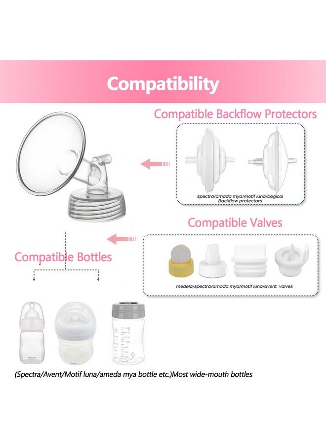 Breastpump Parts Compatible With Spectra S1 S2 9 Plus Motif Luna Ameda Mya Cimilre 15Mm Flange Valve Tube Backflow Protector Replacement Kit For Spectra Accessories/Parts
