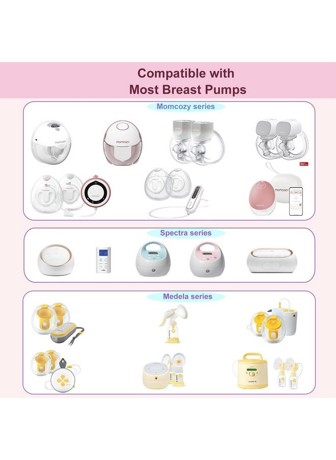 6Pc Flange Inserts 15/17/19Mm For Momcozy S9 Pro Hands Free Breast Pump,Compatible With S9/S10/S12 Wearable Breast Pump.Suitable For Medela,Spectra Shields/Flanges,Reduce 24Mm To Correct Size,2Pc/Each