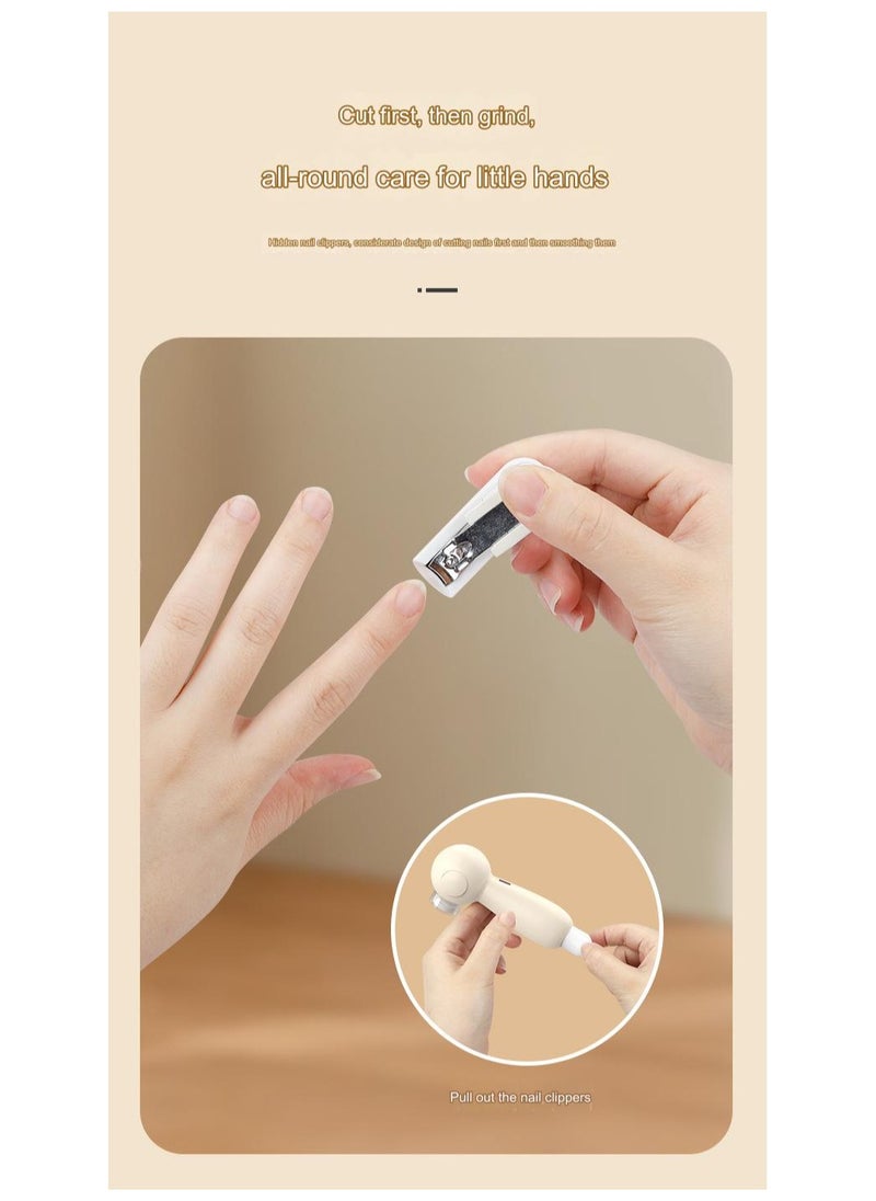 Electric nail clipper, baby electric nail clipper, home charging nail trimmer，360° Rotatable