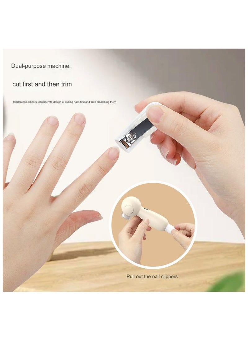 Electric nail clipper, baby electric nail clipper, home charging nail trimmer，360° Rotatable