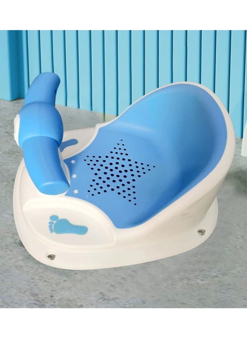 turtees Baby Bathtub Seat, Non Slip Baby Bath Chair, Bathtub Chair for Baby Sitting Up, Baby Bath Seat with Suction Cups for Baby 6-18 Months