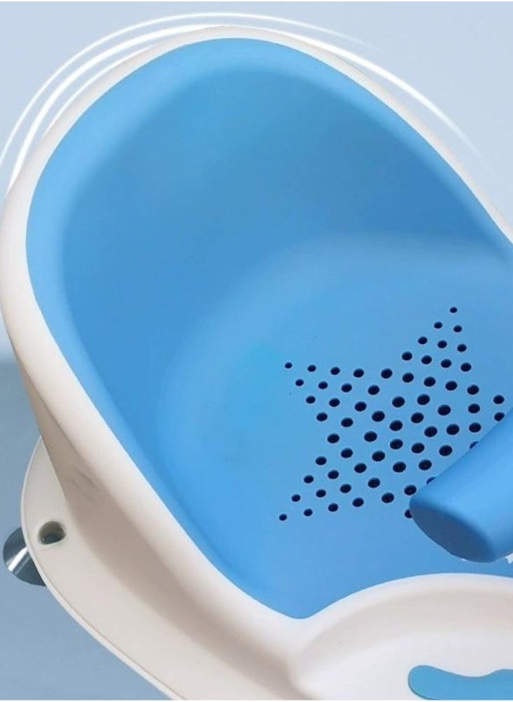 turtees Baby Bathtub Seat, Non Slip Baby Bath Chair, Bathtub Chair for Baby Sitting Up, Baby Bath Seat with Suction Cups for Baby 6-18 Months