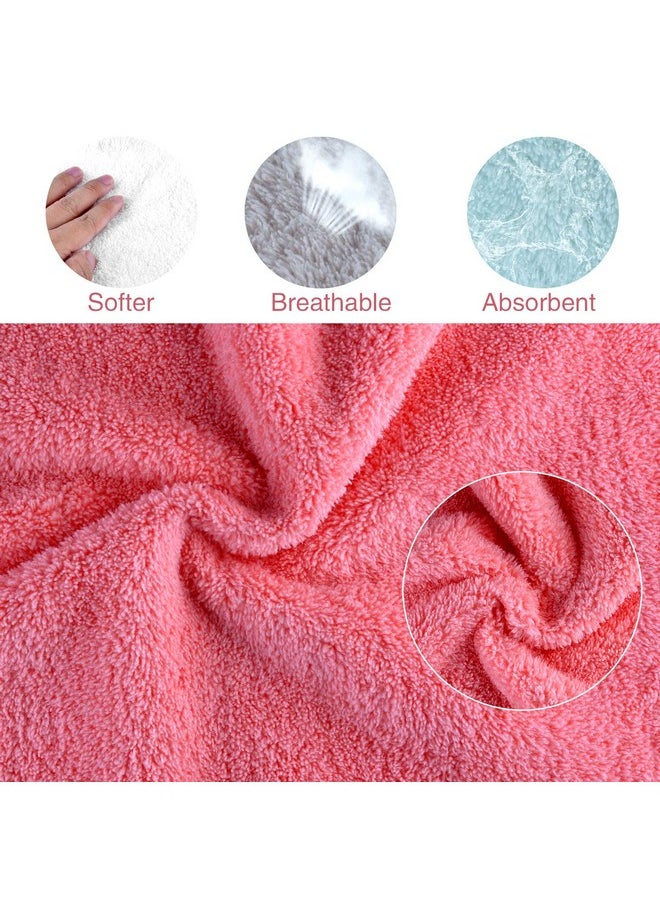 Baby Washcloths 12 Pack 12X12 Inches Microfiber Coral Fleece Extra Absorbent And Soft For Newborns, Infants And Toddlers