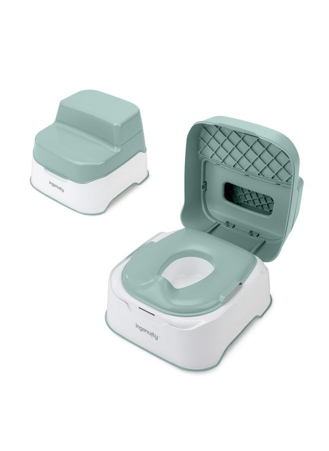 Prepare To Potty 3-In-1 System - Potty Training Toilet, Topper, Step Stool, Easy Setup, For Toddlers Ages 18 Months+
