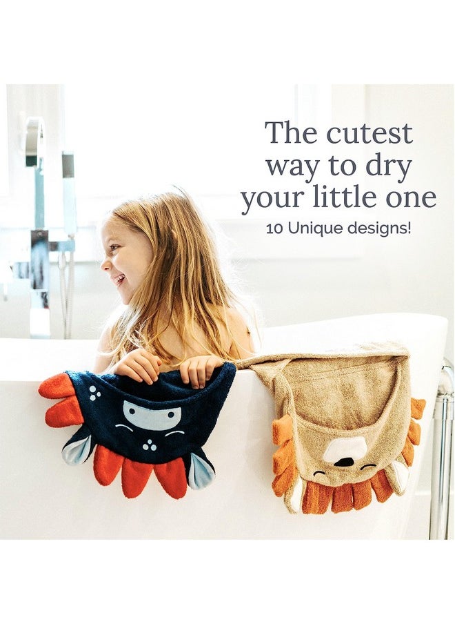 Baby Hooded Towel - Premium Ultra Soft Baby Bath Towel With Animal Design - Rayon From Bamboo Hooded Baby Towels For Newborn To Toddler - Made In Turkey - Perfect Baby Gifts - White Bear