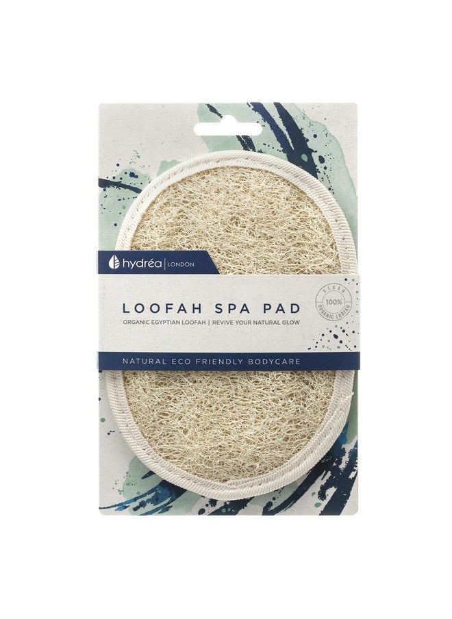 Hydréa London Organic Egyptian Loofah Luxury Exfoliating Body Pad Natural Quality Spa Bodycare For Bath Shower