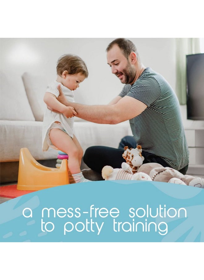 Tidytots Disposable Potty Chair Liners - Value Pack - Universal Fits Most Potty Chairs - 32 Liners
