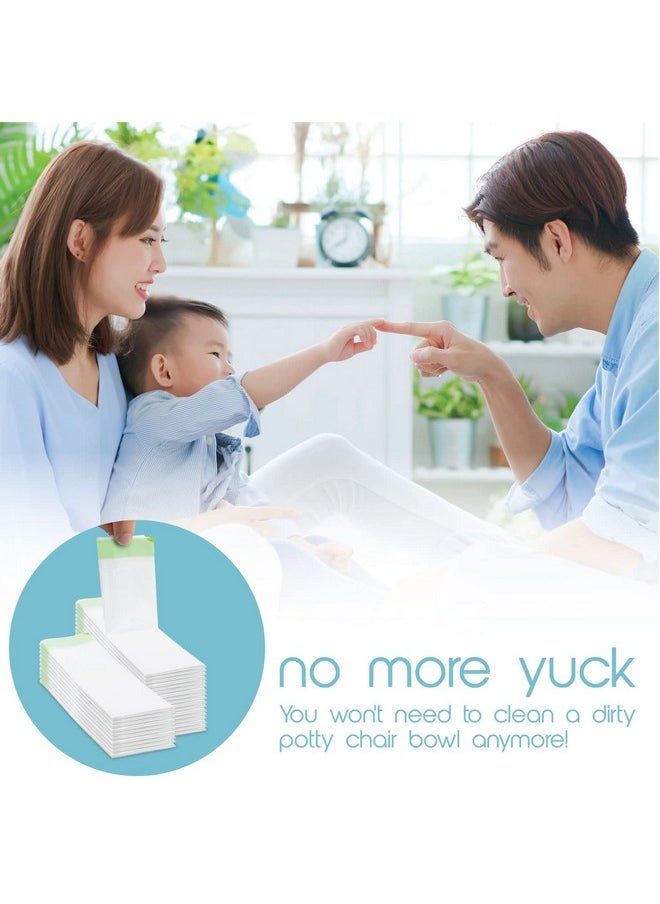 Tidytots Disposable Potty Chair Liners - Value Pack - Universal Fits Most Potty Chairs - 32 Liners