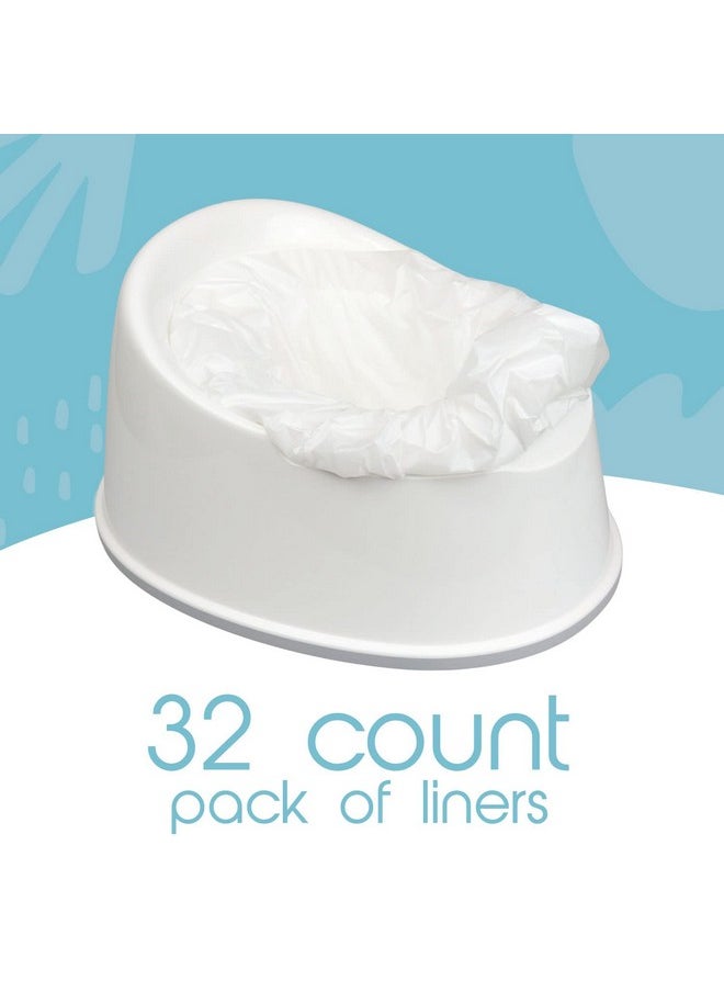 Tidytots Disposable Potty Chair Liners - Value Pack - Universal Fits Most Potty Chairs - 32 Liners