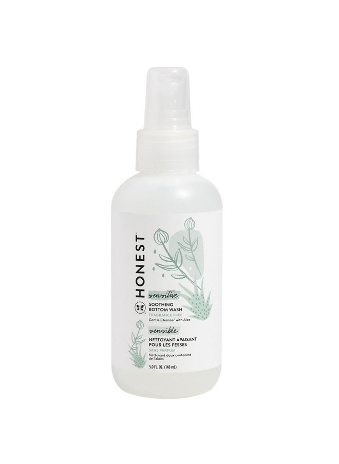 Soothing Baby Bottom Wash | Gently Cleanses + Refreshes | Naturally Derived, Non-Irritating, Made With Aloe | 5 Fl Oz