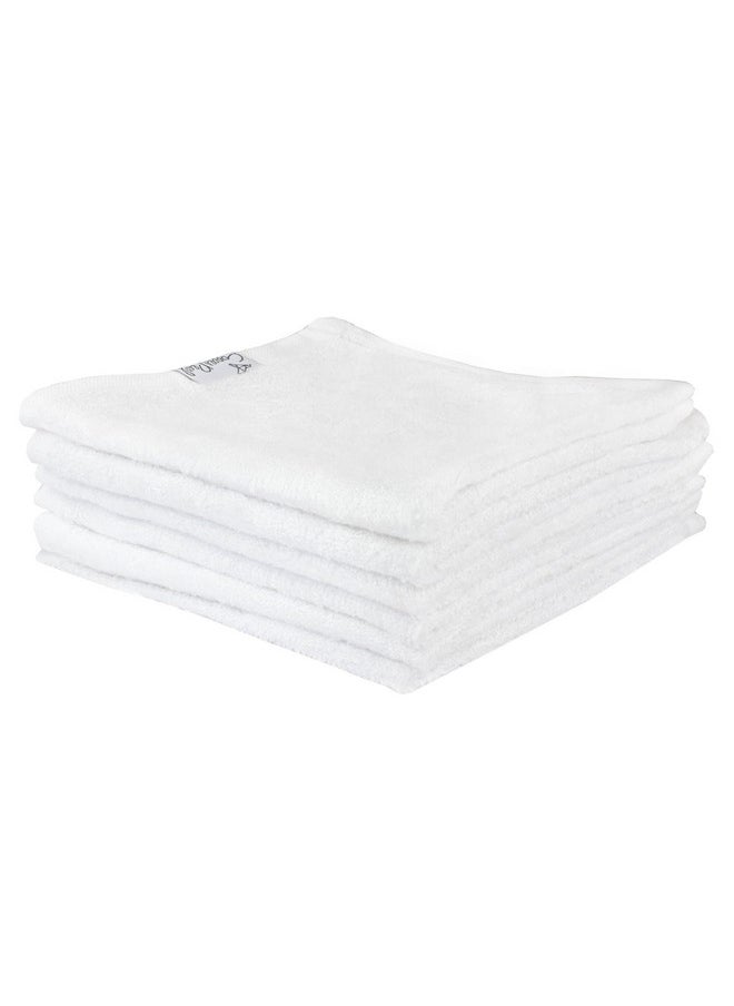 6 Ultra Soft Baby Bath Washcloths Premium Large Soft Dove (White) 11