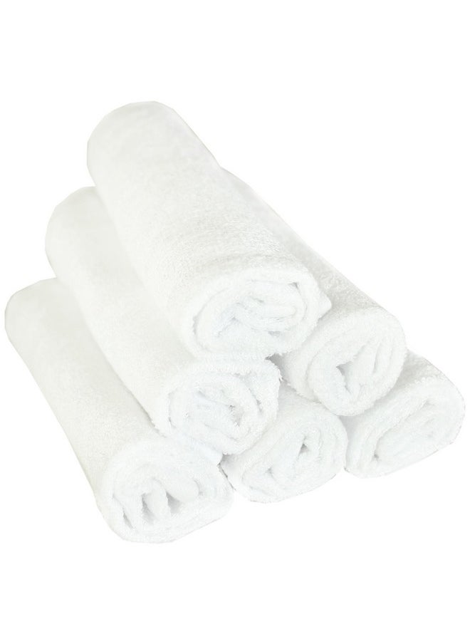 6 Ultra Soft Baby Bath Washcloths Premium Large Soft Dove (White) 11