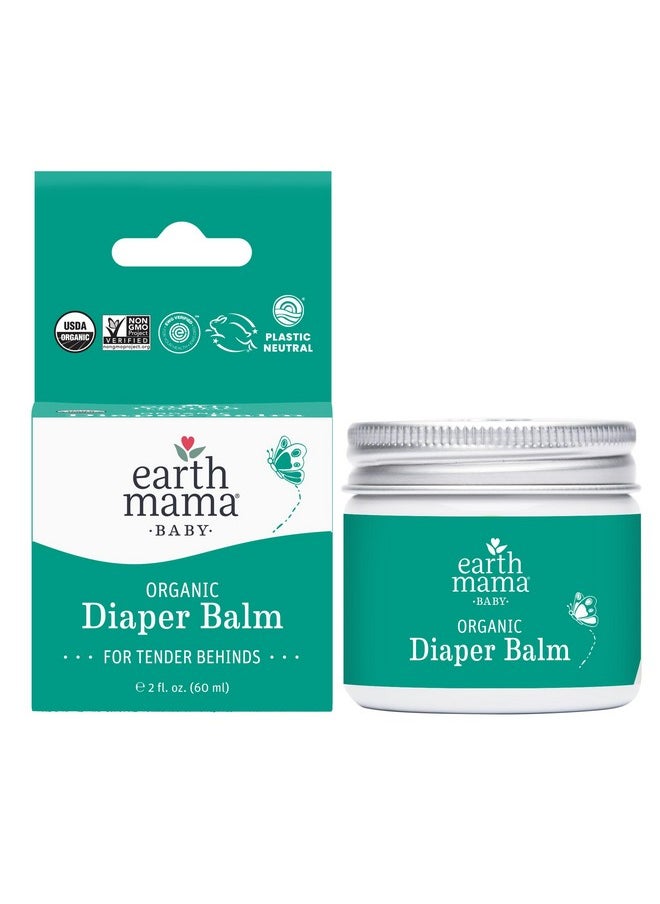 Organic Diaper Balm | Diaper Cream With Calendula | Calm Skin Baby Essentials For Diaper Bag |Multipurpose Baby Ointment, 2-Fluid Ounce
