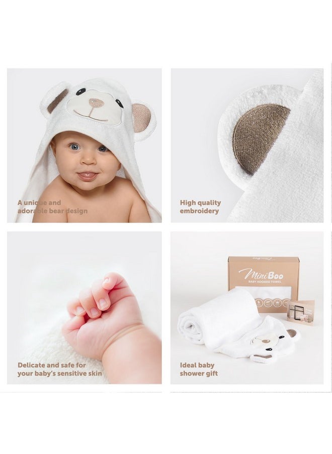 Premium Ultra-Soft Viscose Made From Bamboo Baby Hooded Towel With Unique Design - Hypoallergenic, Organic Baby Towels For Infants And Toddlers - Perfect As Baby Gifts