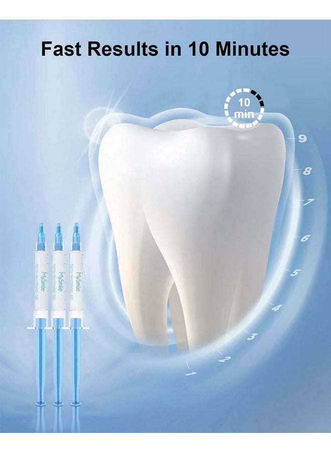 Teeth Whitening Gel Refills Pack, 6 Non-Sensitive Teeth Whitening Gel Pen, Teeth Whitener Dental Grade Tooth Whitening Gel For Tray, 10 Min Fast Result Whitening