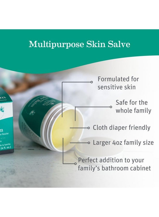 Organic Diaper Balm | Diaper Cream With Calendula | Calm Skin Baby Essentials For Diaper Bag |Multipurpose Baby Ointment, 4-Fluid Ounce