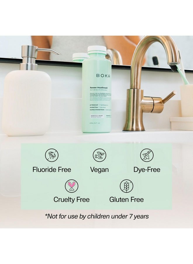 Renew Mouth Wash For Adults - Mouthwash Alcohol Free, Mouth Rinse Fluoride Free Mouthwash, Bad Breath Mouthwash, Oral Rinse Mouthwash No Alcohol, Mouth Wash For Gums, Mouthwash Gum Health