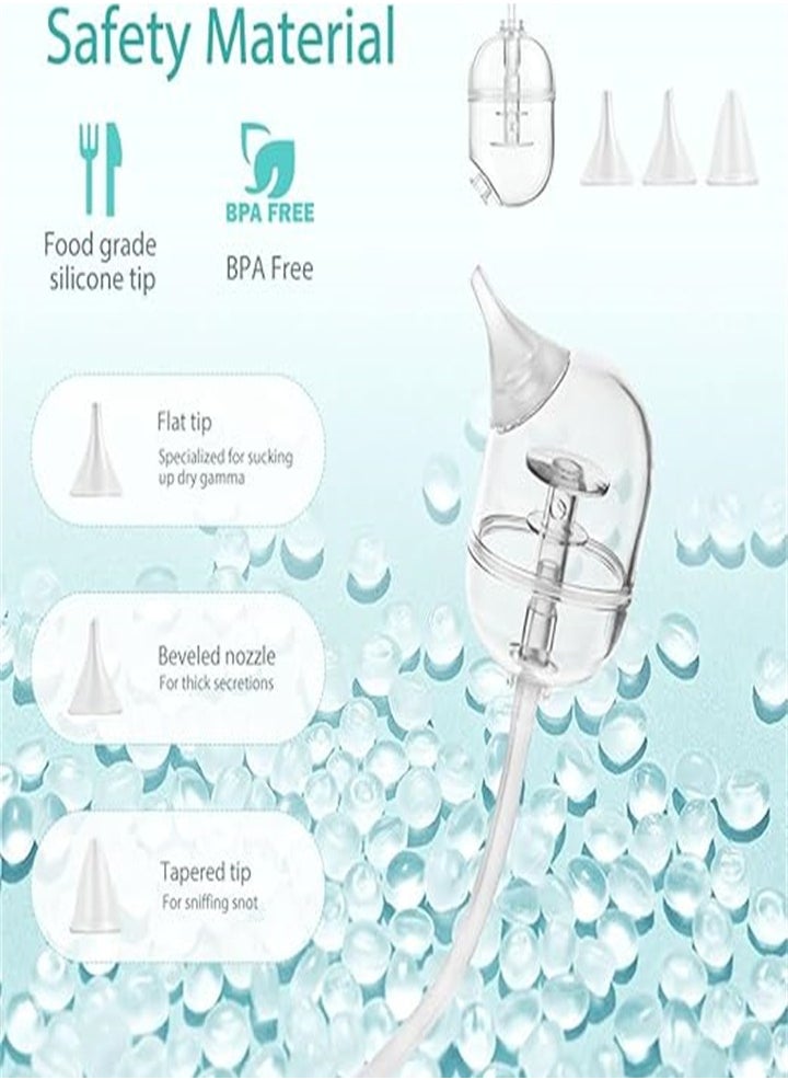 Rechargeable baby nasal cleaner, silicone adjustable suction, electric children's nasal aspirator, healthy, safe, convenient, low noise and music