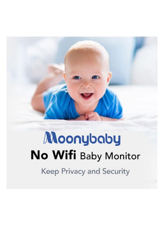 Baby Monitor With Camera And Audio, Long Range No Wifi, Baby Room Temperature Monitoring, Auto Night Vision, 5 Built-In Lullabies, 2-Way Audio