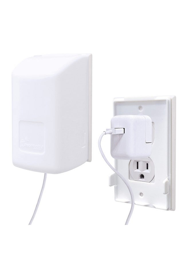 Extra-Large Dual Fit Outlet Plug Cover - Electrical Socket Guard For Standard And Decora - White - Model L945