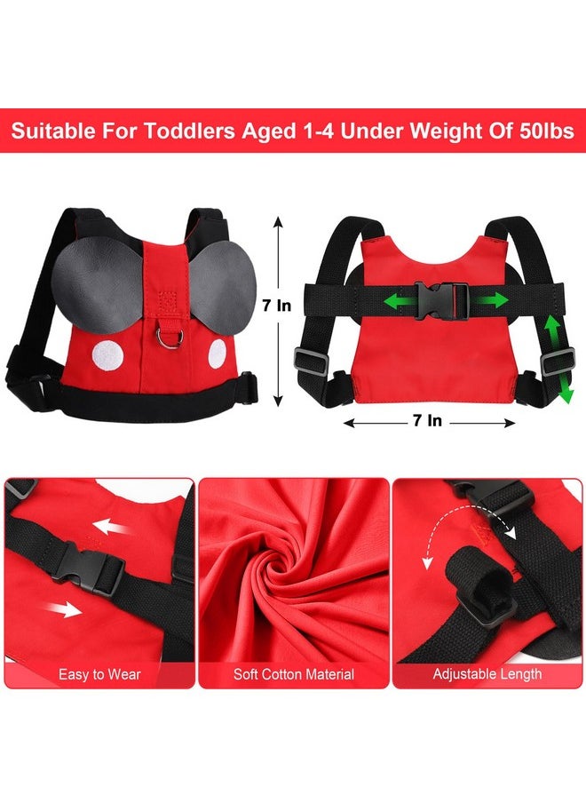 Toddler Leash Harness, Child Harness Baby Leash + Anti-Lost Wrist Link, Cute Kids Harness With Walking Assistant Strap Belt Tether For 1-5 Years Boys And Girls To Zoo Or Mall