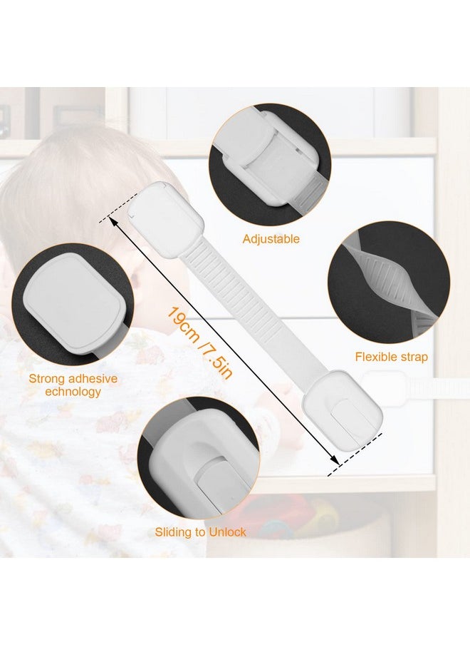 Ty Strap Locks 12 Pack Child Safety Locks Baby Proofing Drawers Locks Coolrunner Child Locks For Drawers, Cabinets, Dishwasher, No Tools Or Drilling Required