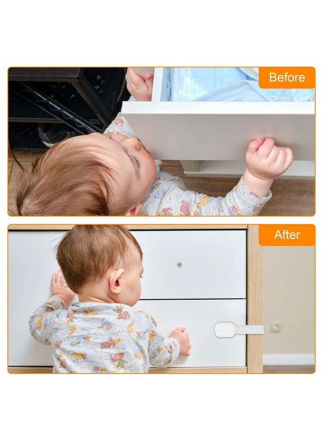 Ty Strap Locks 12 Pack Child Safety Locks Baby Proofing Drawers Locks Coolrunner Child Locks For Drawers, Cabinets, Dishwasher, No Tools Or Drilling Required