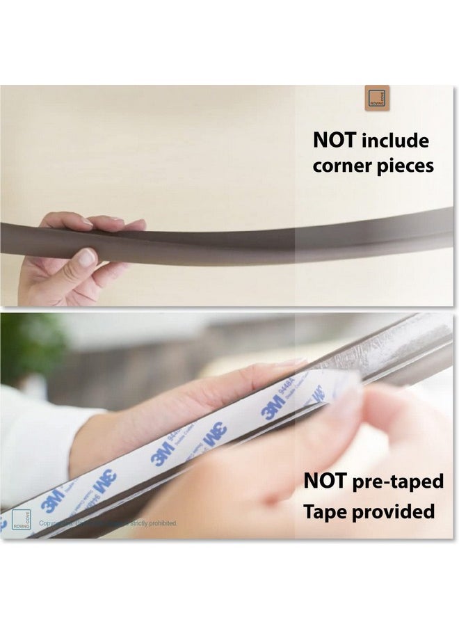 Edge Protector For Baby (9Ft Large Edge Only), Hefty-Fit Heavy-Duty Soft Foam Furniture Edge Bumper Guards, Desk Edge Cushion, Wall Corner Covers, 3M Adhesive, Onyx Black