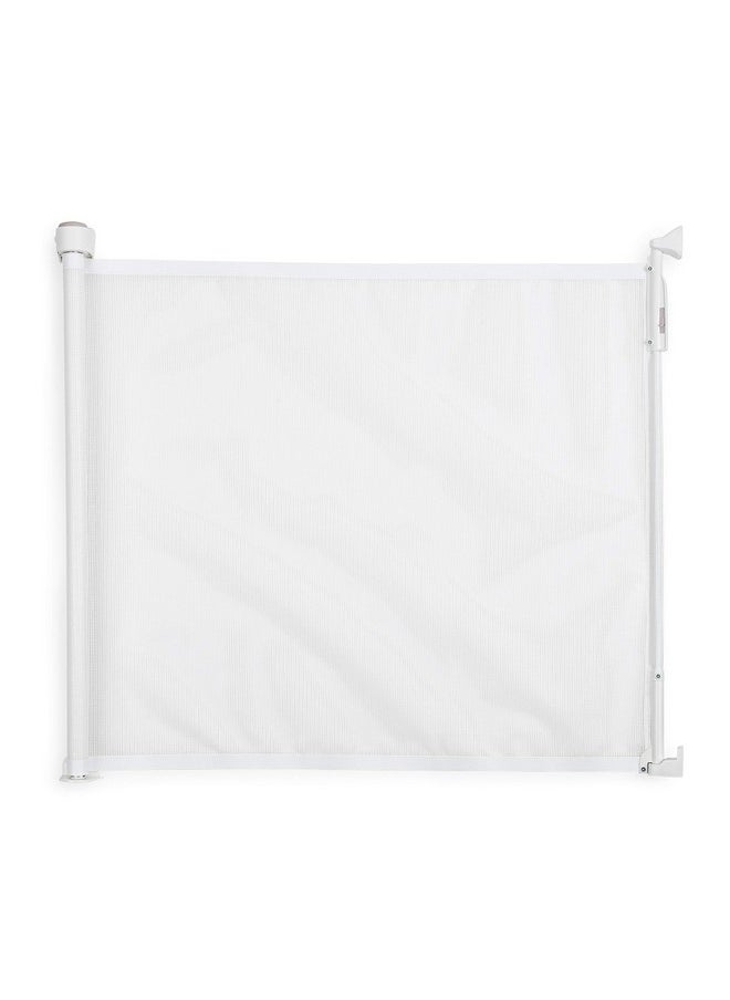 Retg Retractable Baby Gate - Mesh Retractable Dog Gate - Extends Up To 55 Inches Wide - 36 Inches Tall - White