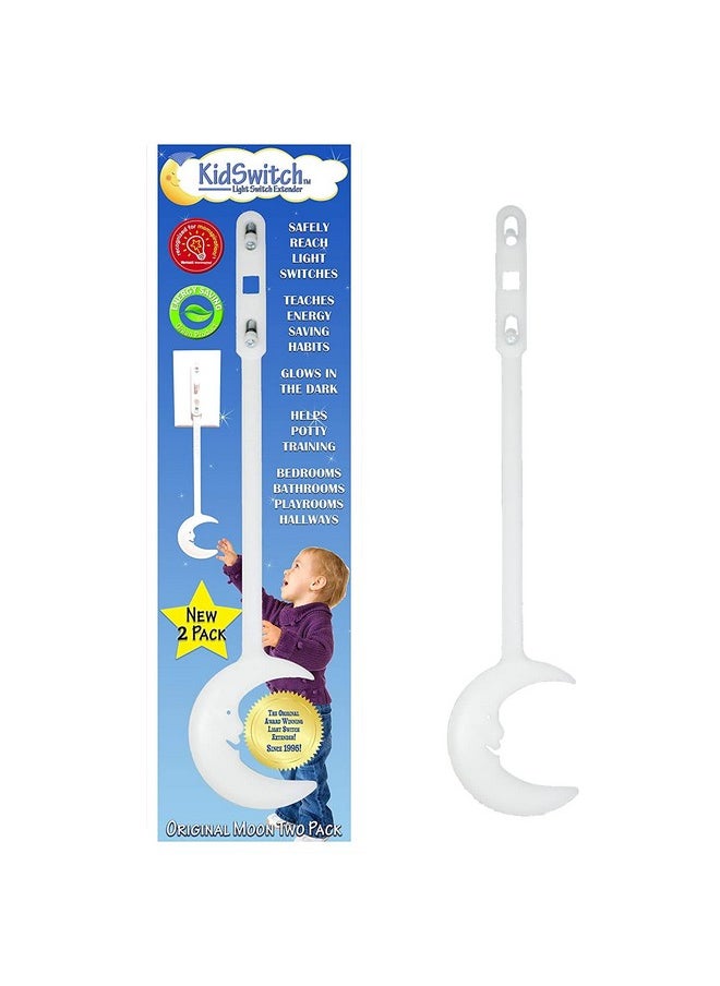 Light Switch Extender For Kids (2 Pack) - Glow In The Dark Toddler Light Switch - Kids Light Switch Extender - Quick Install, Easy Grab Extension, Award Winning