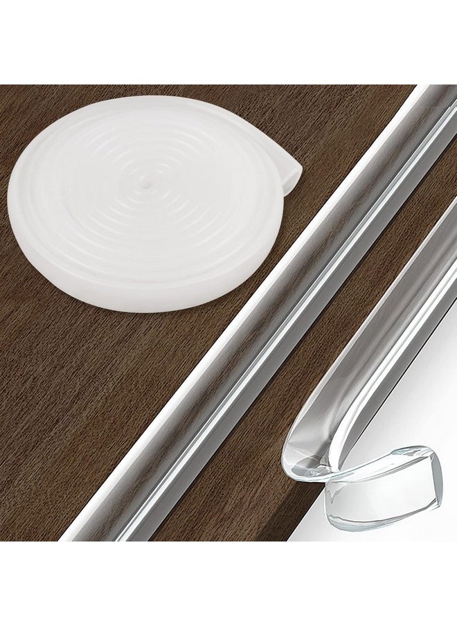 Edge Protector, 100% Silicone, Soft Corner Protectors For Kids, Pre-Tape Adhesive, Furniture-Corner Safety Bumpers (3.3Ft, Clear)