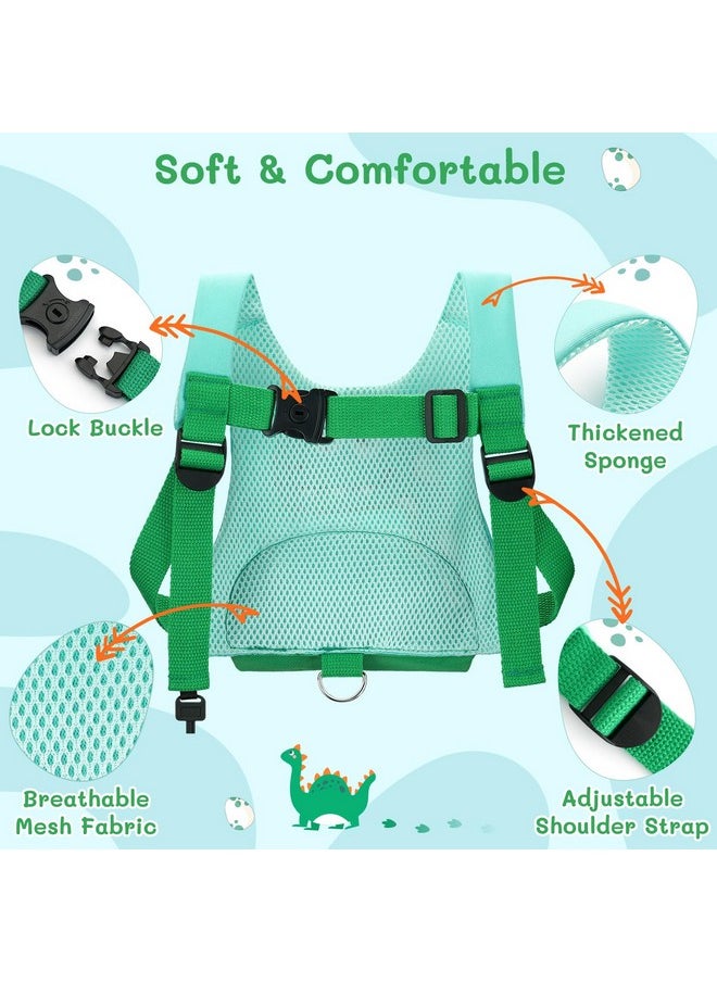 3 In 1 Toddler Harness Leash + 8.2Ft Anti Lost Wrist Link, Cute Dinosaur Kids Safety Harness Tether With Key Lock, Child Protective Leashes While Walking For Outdoor Activity Keep Kids Close