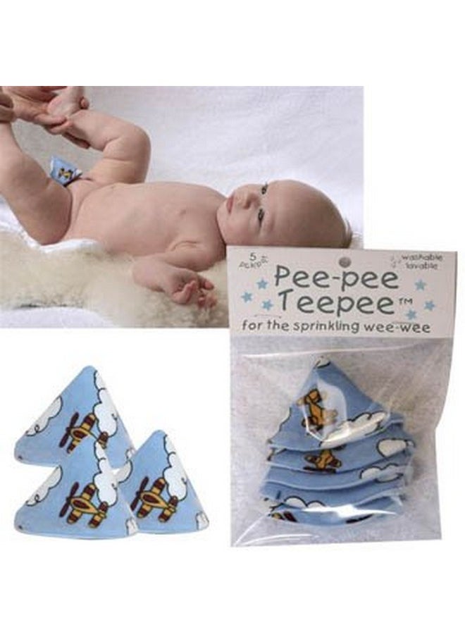 - Peepee Teepee For The Sprinkling Weeweee, Baby Pee Shield , Airplane Design - 5 Pack