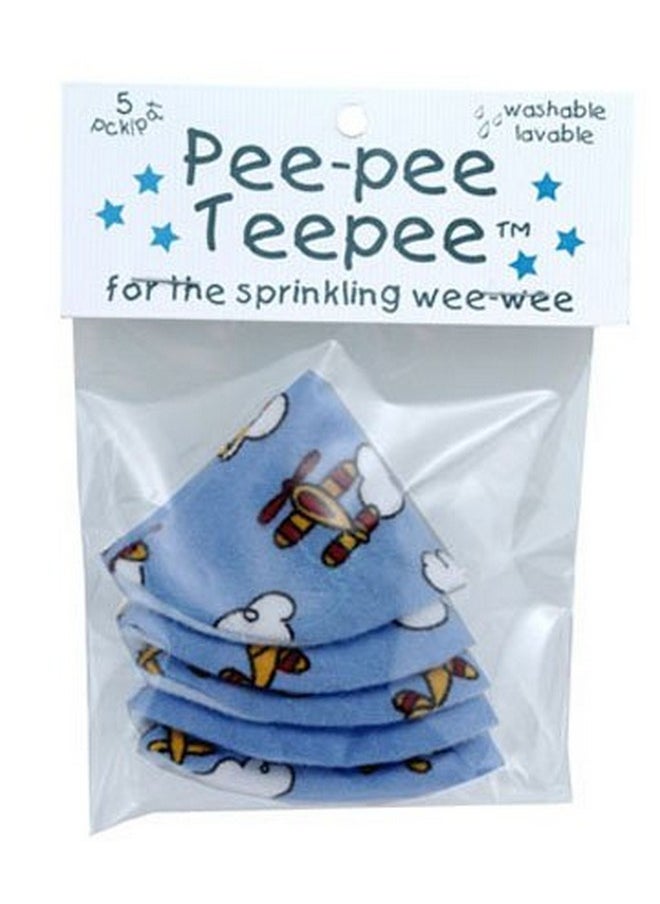 - Peepee Teepee For The Sprinkling Weeweee, Baby Pee Shield , Airplane Design - 5 Pack