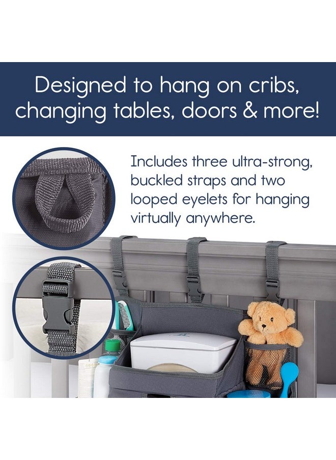 Hanging Diaper Organizer For Changing Table, Cribs And Walls, Diaper Stacker And Nursery Organizer | Hanging Storage Caddy Organizer For Baby Essentials |