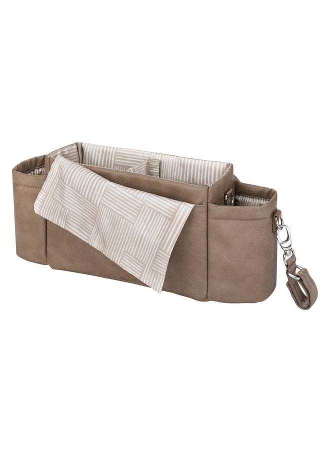 Wander Stroller Caddy | Perfect Baby Caddy To Keep Everything Organized | Multiple Carry Positions | Fits Most Strollers - Mink