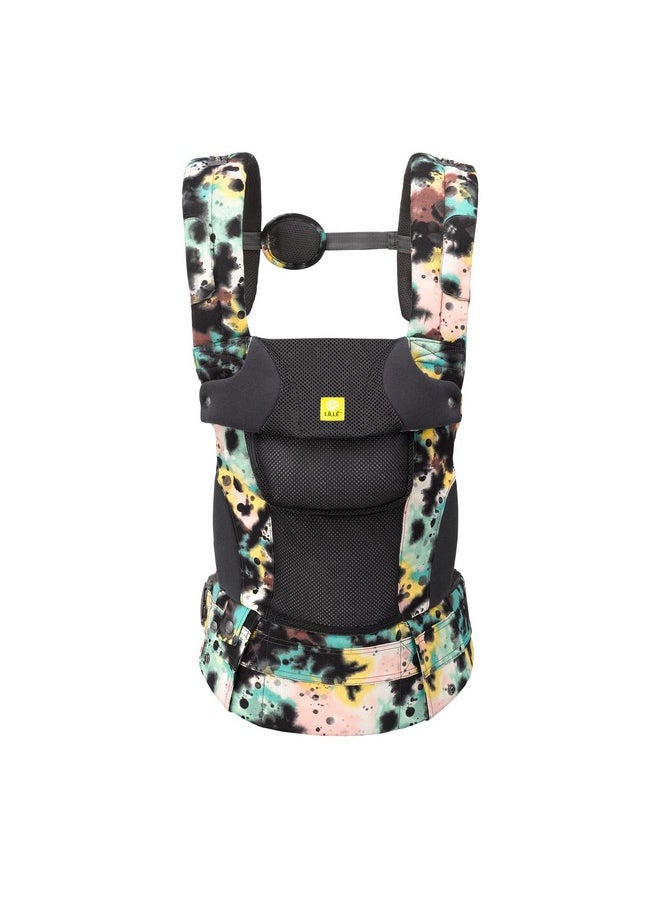 Líllébaby Complete Airflow Deluxe Ergonomic 6-In-1 Baby Carrier Newborn To Toddler - Lumbar Support - For Children 7-45 Pounds - 360 Degree Baby Wearing - Inward And Outward - Watercolor Space Dye