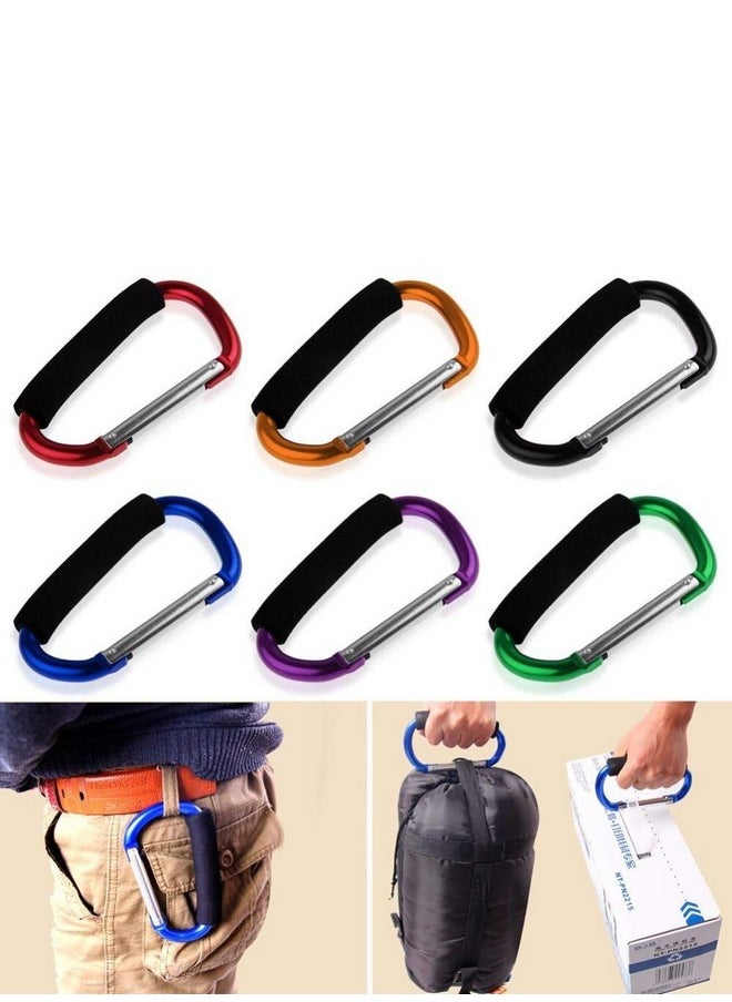 Large Stroller Hooks For Mommy, 2 Pcs Carabiner Stroller Hook Organizer For Hanging Purses, Diaper Bag, Shopping Bags. Clip Fits Single/Twin Travel Systems, Car Seats (Blue+Green)