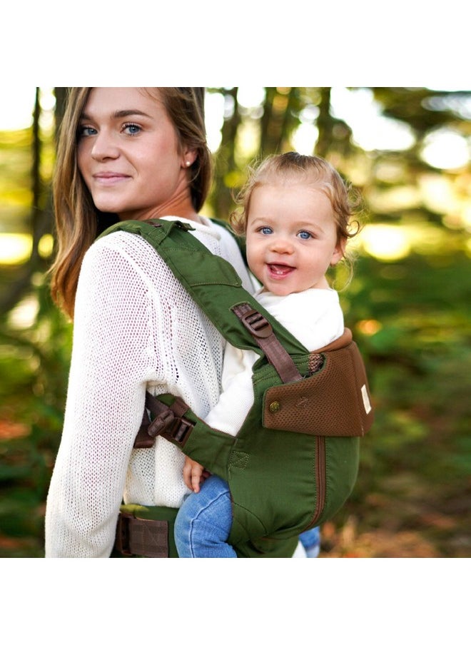 Líllébaby Serenity 6-In-1 Ergonomic Baby Carrier, Newborn To Toddler, Lumbar Support With Convertible Tote, Chive