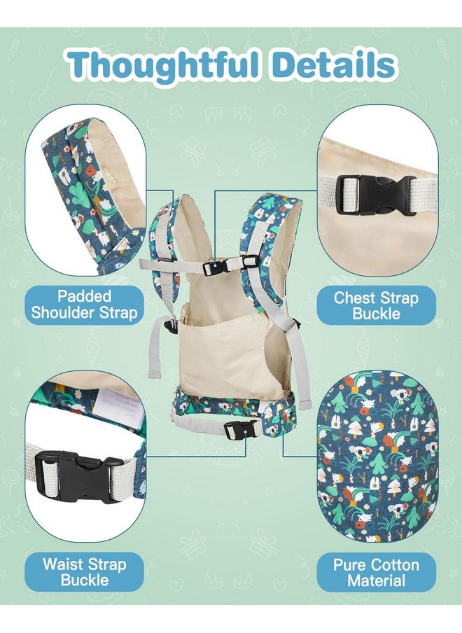 Baby Doll Carrier, Front And Back Doll Accessories Carrier For Little Girls, With Adjustable Straps For Stuffed Animal Reborn Baby Doll