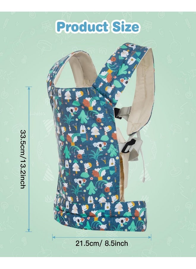 Baby Doll Carrier, Front And Back Doll Accessories Carrier For Little Girls, With Adjustable Straps For Stuffed Animal Reborn Baby Doll
